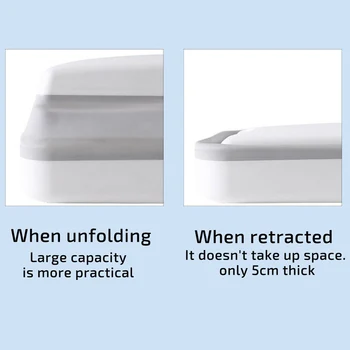 

Folding Hanging Trash Can Garbage Waste Bin Wall Mounted Kitchen Cabinet Holder LAD-sale