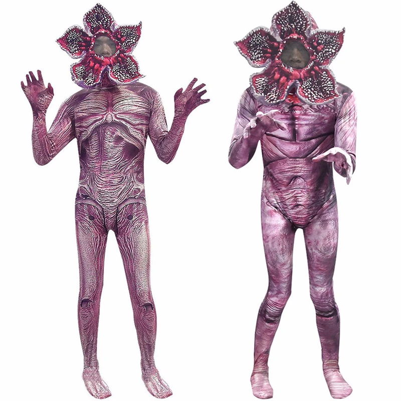 Комбинезоны очень странные дела 3 Demogorgon для косплея Набор масок Унисекс Взрослые
