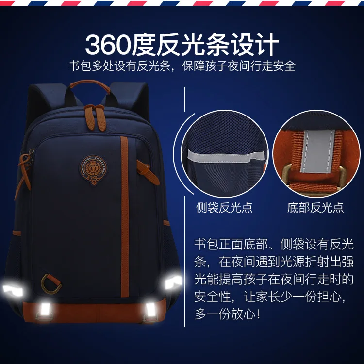 

Schoolbag for Elementary School Students bing xiang shi Women's 1-3 Grade Seperated Kids Young STUDENT'S Men's 4-6 Grade Boy 8-1