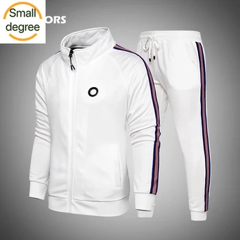 

Stripe Tracksuits Men's Sportswear Set 2020 Autumn Winter 2 Pieces Sweatshirt+Pants Suit Brand Men Jogging clothes sports suit