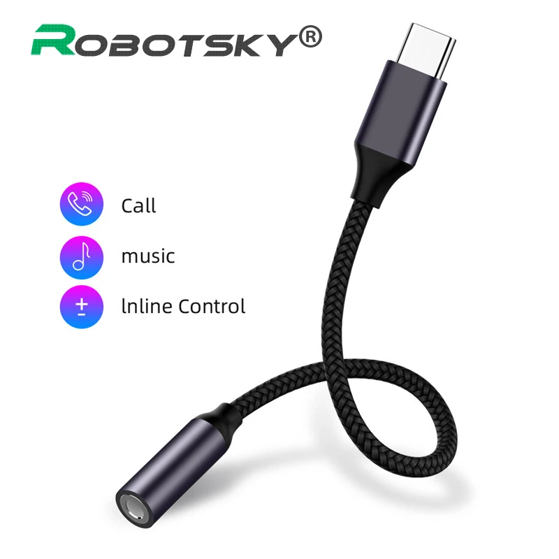 

USB Type C to 3.5mm Audio Adapter Headphone Jack Aux Cable for Oneplus 7 pro Xiaomi Mi 9 8 se Samsung Note 10 Tipo c USB Adapter