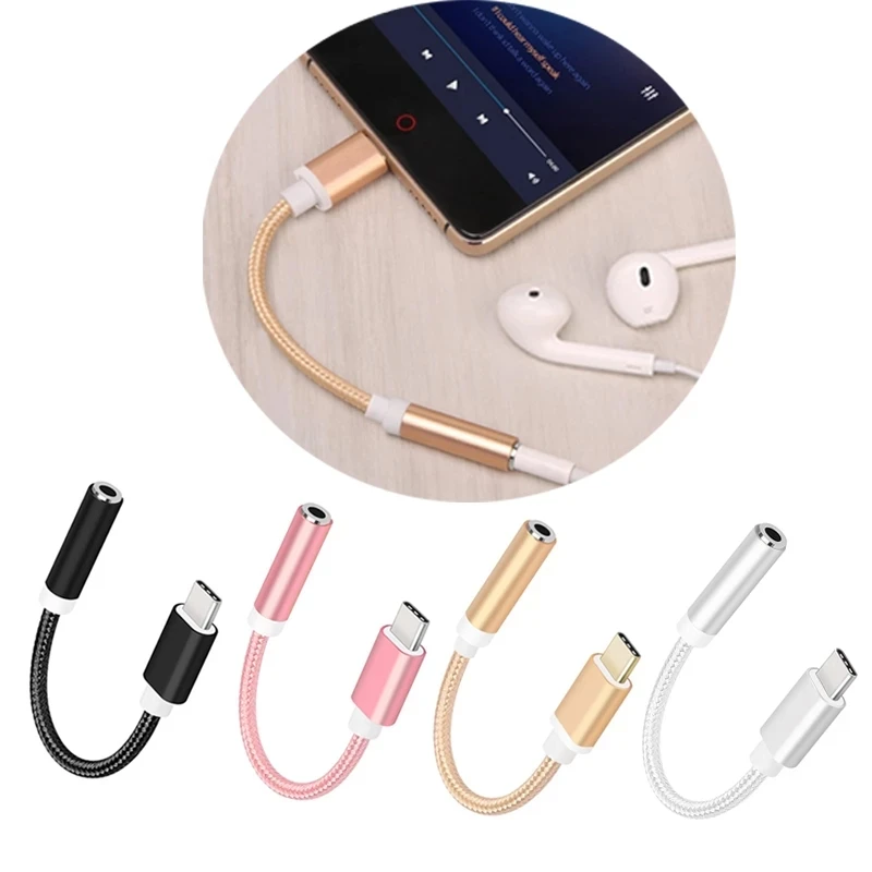 Type C To 3 5mm AUX Adapter Cable For Samsung Note10 Adaptateur Headphone Audio Splitter For Huawei Mate 30 Pro Adaptador Tipo C