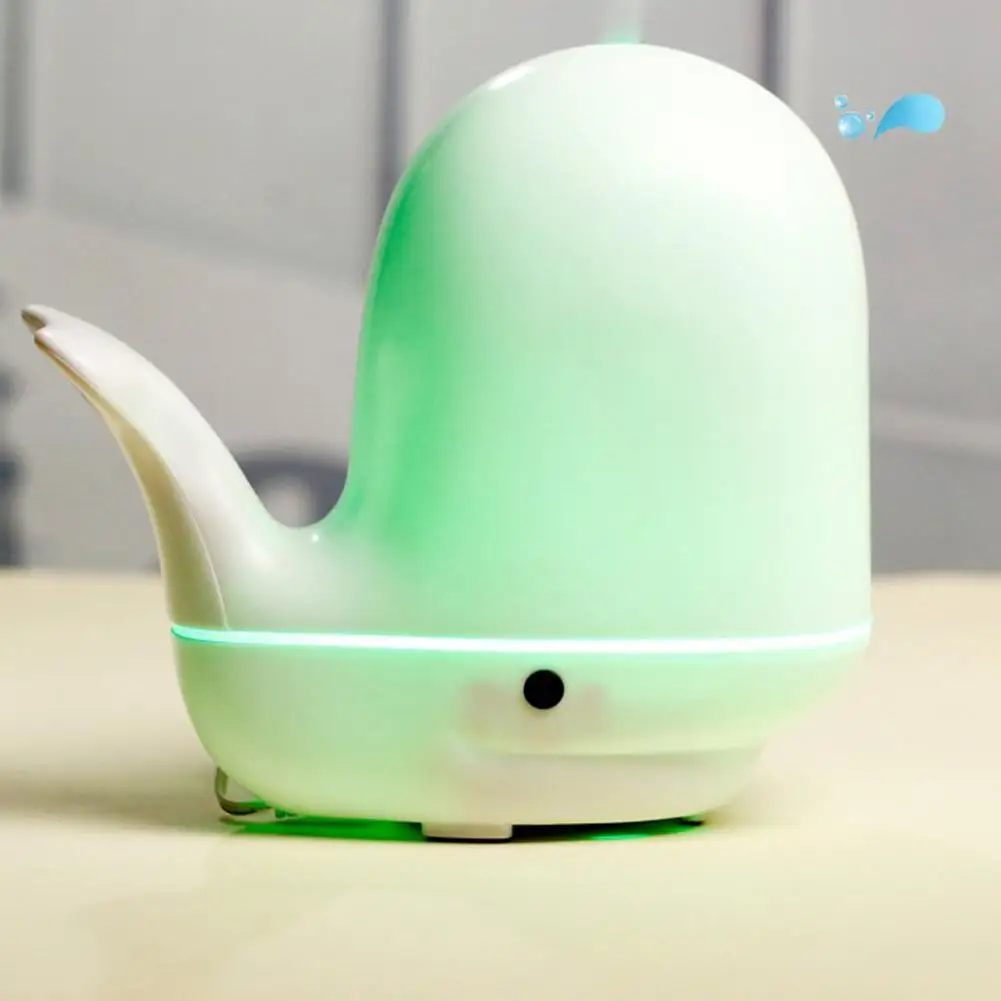 

HobbyLane Cute Cartoon Whale Shape Ultrasonic Aromatherapy Diffuser with 7 Colors Change Pat Light Night light