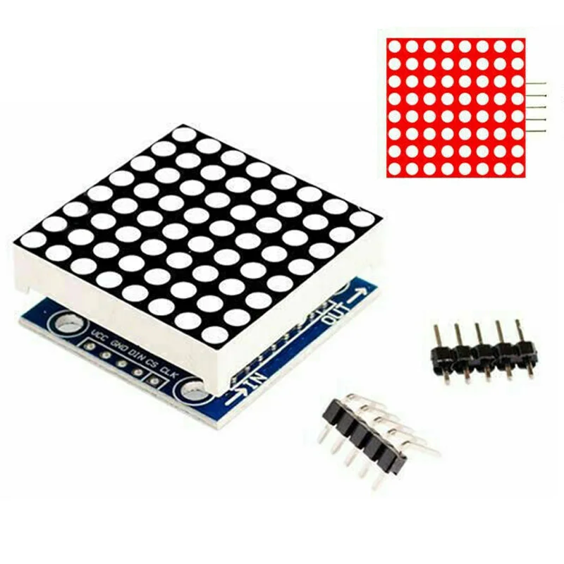 1 * MAX7219 точечный массив MCU светодиодный модуль дисплея замена для Arduino Raspberry