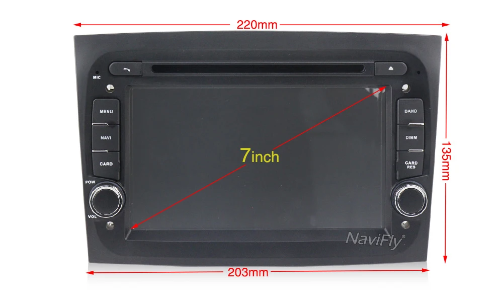Cheap NaviFly Autoradio IPS DSP Android 9.0 Car gps radio player for Fiat Doblo 2016 2017 25