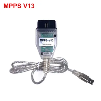 

20pcs/lot Low Price MPPS V13.02 V13 K CAN Flasher Chip Tuning ECU Programmer Remap OBD2 OBDII Diagnostic USB Interface - K+CAN