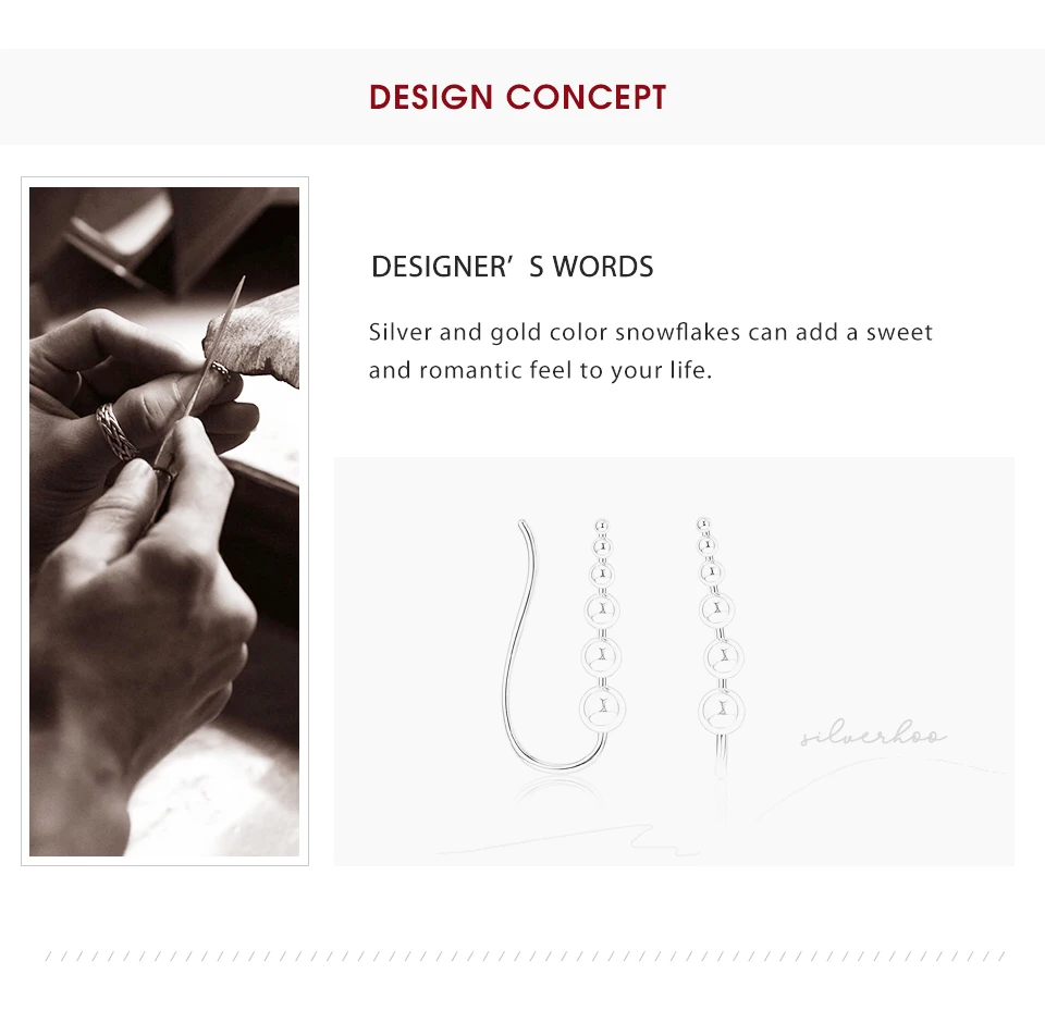 SILVERHOO Fashion 925 Sterling Silver Ball Bead Earrings Woman Earrings 2021 New Seiko Earrings For Friends For Weddings