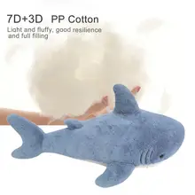 

Useful Fine Workmanship Large Size Vibrant Stuffed Animal Cushion Toy for Office Stuffed Shark Toy Stuffed Shark Cushion