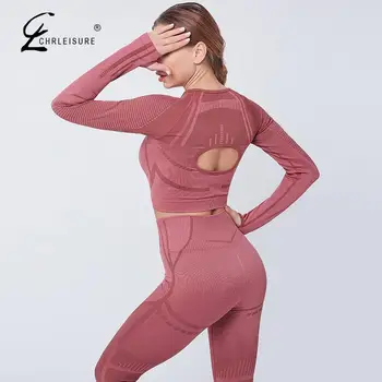 

Two Piece Set Top And Pants Women Bodycon Push Up Tracksuit Women Hollow Out Crop Top 2 Piece Set Outfits For Women