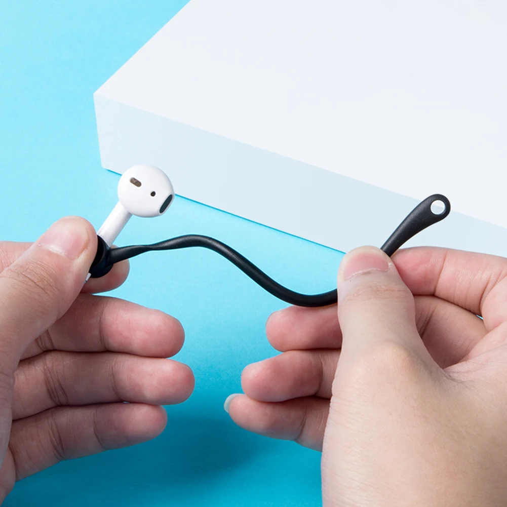 Держатель с заушным крючком для Apple AirPods 2 1, Мягкий ТПУ защитный держатель для наушников с крючками, надежная фиксация крючка для Airpods 1, 2, поддержка