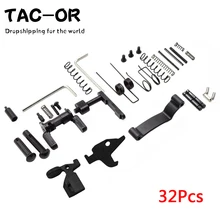 Tactical 32Pcs All Lower Parts Kit Springs Pins Detents Magazine Catch for Hunting .223 5.56 AR15 Rifle Accessory Dropshipping