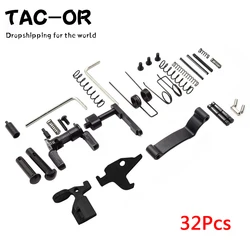 Tactical 32Pcs All Lower Parts Kit Springs Pins Detents Magazine Catch for Hunting .223 5.56 AR15 Rifle Accessory Dropshipping