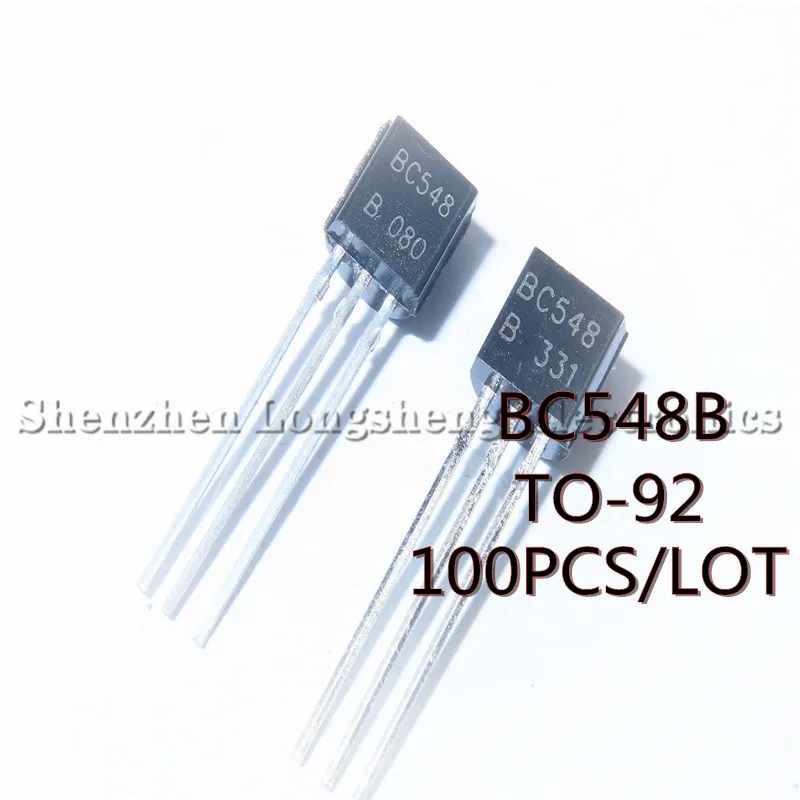 

100 шт./лот пятно BC548B BC548 TO-92 NPN транзистор 300V в наличии