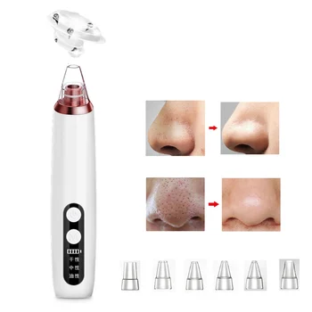 

USB Rechargeable Electric Blackhead Remover Face Deep Nose Cleaner T Zone Pore Acne Pimple Removal Vacuum Suction Facial