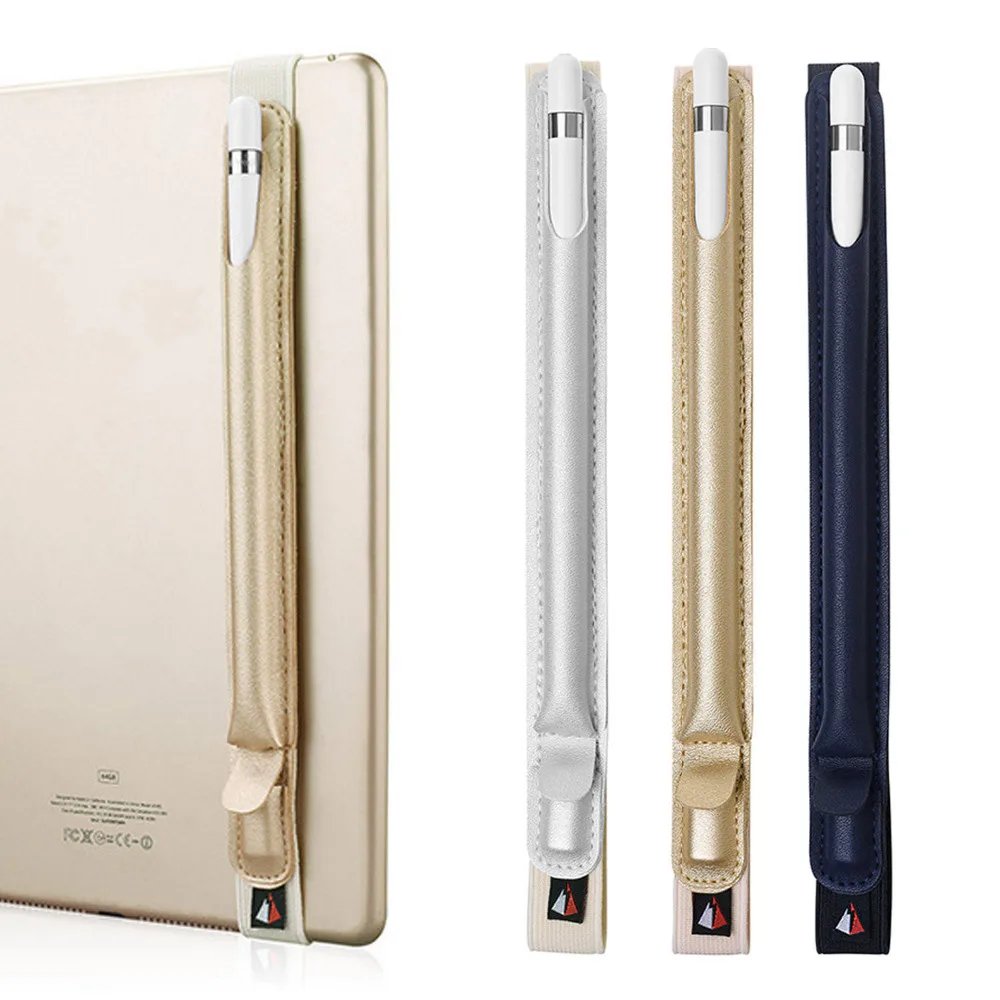 

PU Leather Elastic Tablet Stylus Pen Protective Case Cover Holder Sleeve Pouch with USB Adapter Pocket for Apple Pencil Ipencil