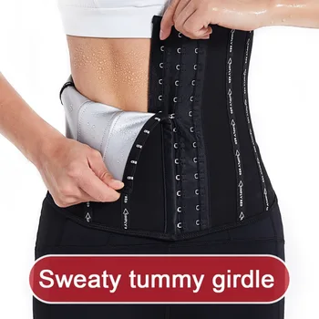 

Body Shaper For Weight Loss Waist Cinchers Back Support Sweat Crazier Slimming Silver Ion Material Belt-Sport Girdle Belt HOT