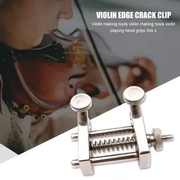 

Durable Violin Edge Crack Clamp Classic Delicate Viola Cello Making Tools Violin Edge Crack Clamp Musical Instrument Repair Part