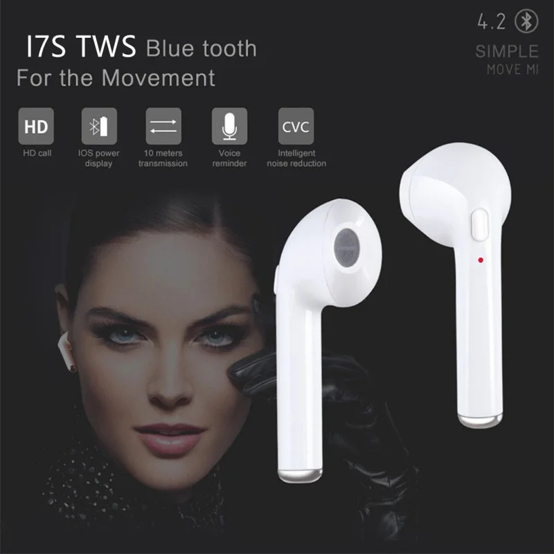 I7s Tws Bluetooth наушники мини беспроводные наушники спортивные наушники гарнитура беспроводная гарнитура с зарядным устройством для мобильного телефона