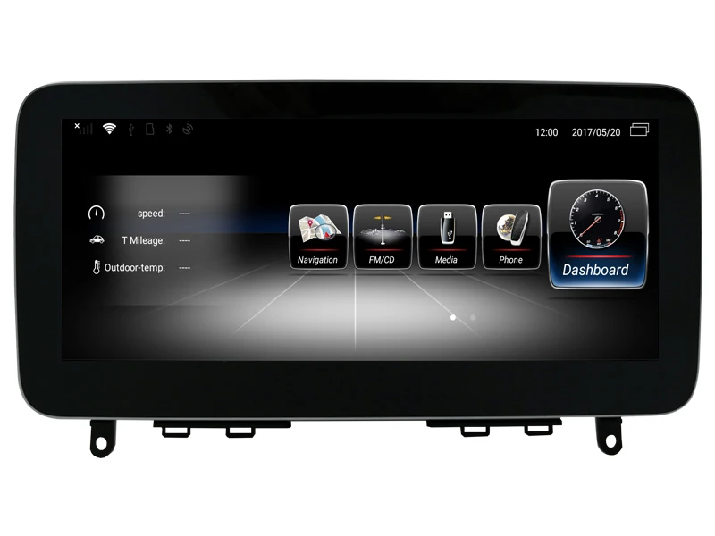AVGOTOP большой экран Android 7,1/Android 9,0 GPS автомобильный радиоприёмник dvd-плеер для MERCEDES-BENZ c-класс W204/S204 2008-2010(NTG4.0