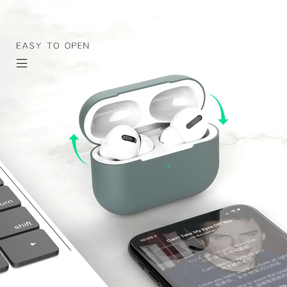 2+ 1 силиконовый чехол для Apple Airpods Pro, чехол для Apple AirPods Pro, беспроводные Bluetooth наушники, мягкий Чехол Air Pods Pro