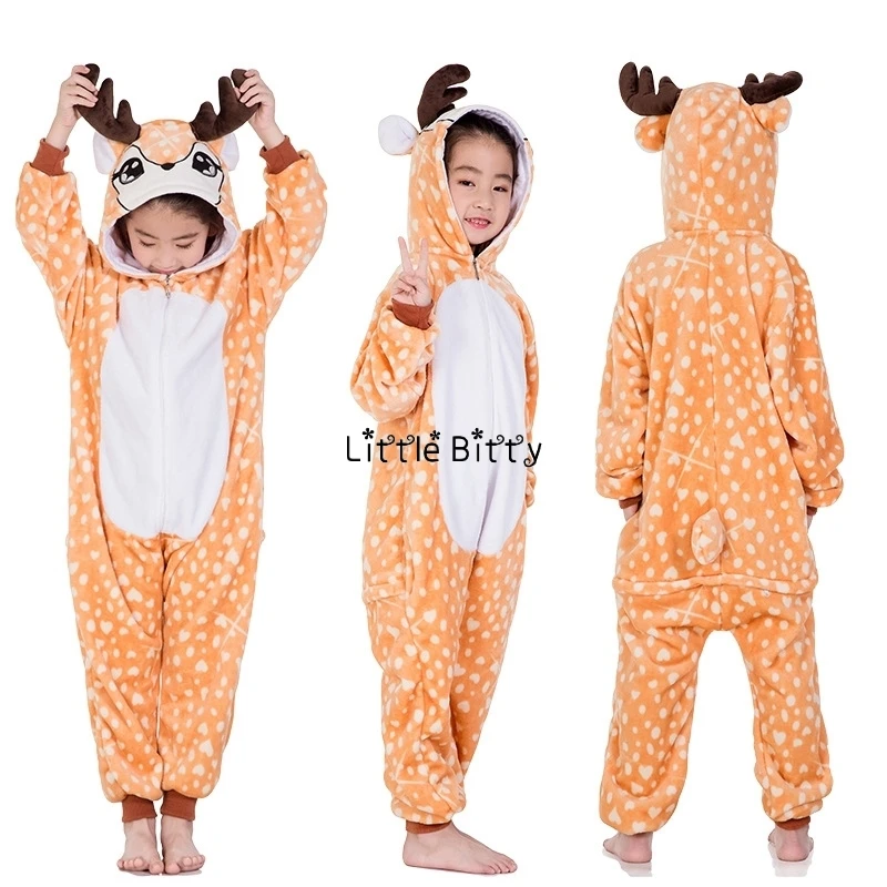 Новое поступление; пижама для девочек с изображением единорога из мультфильма; Пижама для мальчиков с изображением панды; Пижама с единорогом; Пижама-комбинезон - Цвет: LA11