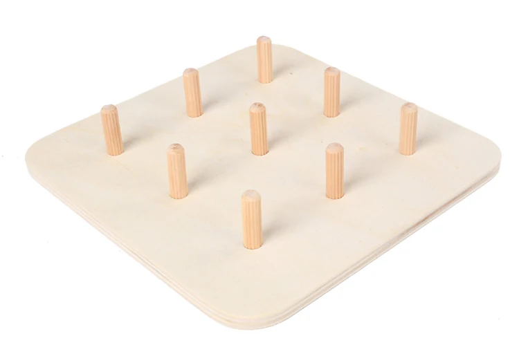Wooden Puzzle Toys Children Wooden Toys Geometric Shape Column SetBaby Imagination Educational Toys