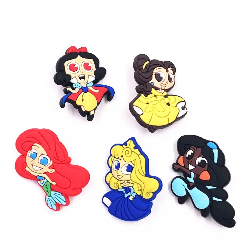 1 шт мультфильм Белоснежка Ариэль Белла Жасмин Принцесса брошь с иконкой ПВХ