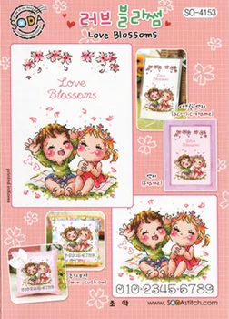 

FF MM Counted Cross Stitch Kit Fan blowing a fan Handmade Needlework For Embroidery 14ct Cross Stitch Color SODA 4153