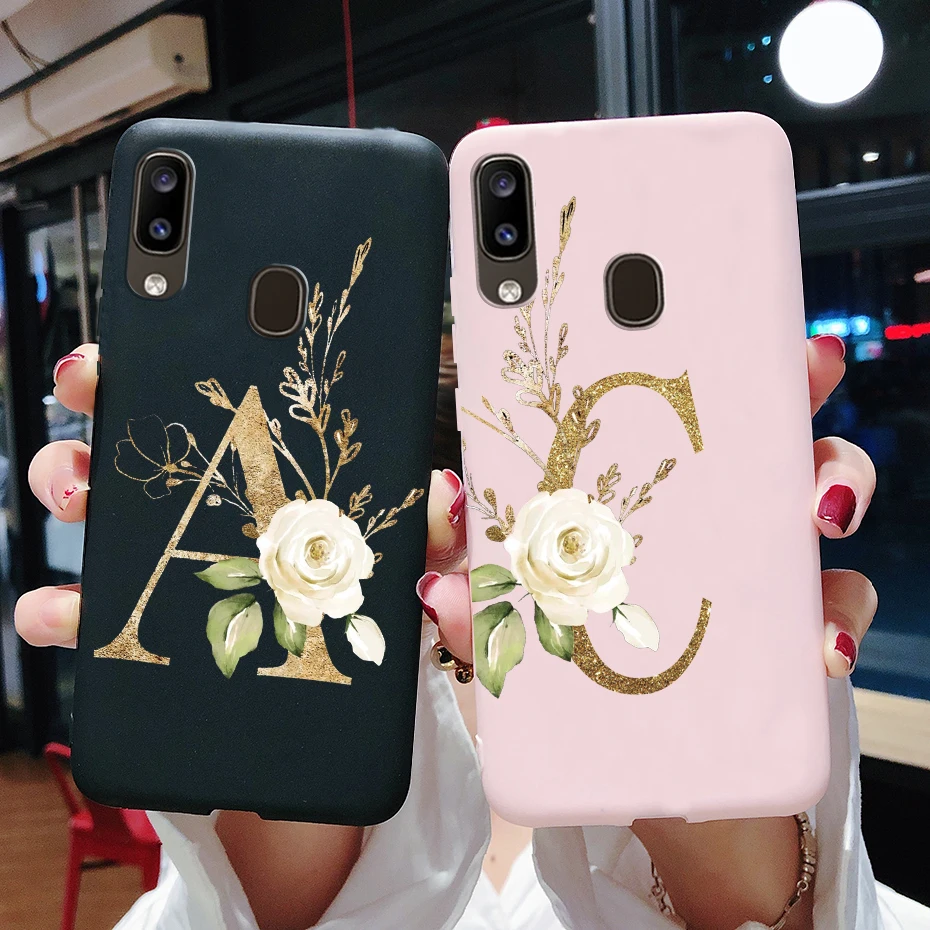 Per Samsung Galaxy A20 A20E A20S Custodia Lettere Carine Custodia Posteriore In Silicone Custodia Per Samsung A20S A 20 20S A207 A20E Custodia Fundas