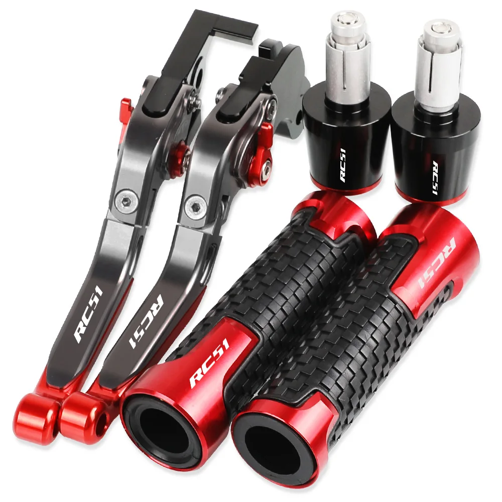 

RC 51 Motorcycle Aluminum Brake Clutch Levers Handlebar Hand Grips ends For HONDA RC51 2000 2001 2002 2003 2004 2005 2006