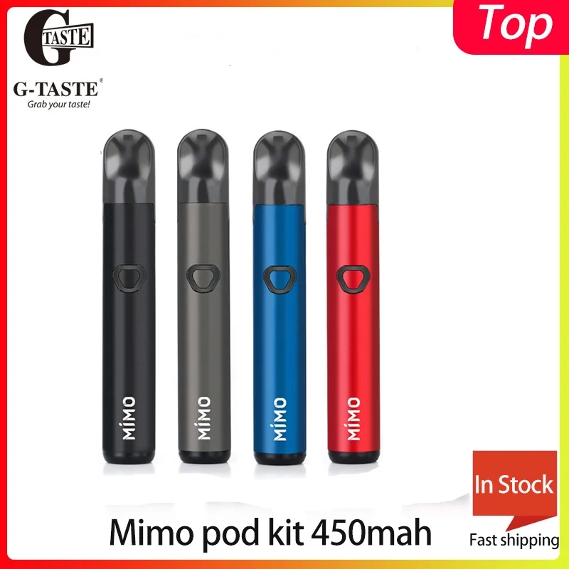 Vape Pod G taste Mimo pod Комплект 450 мАч и 1 3 мл картридж система ручка Электронная сигарета