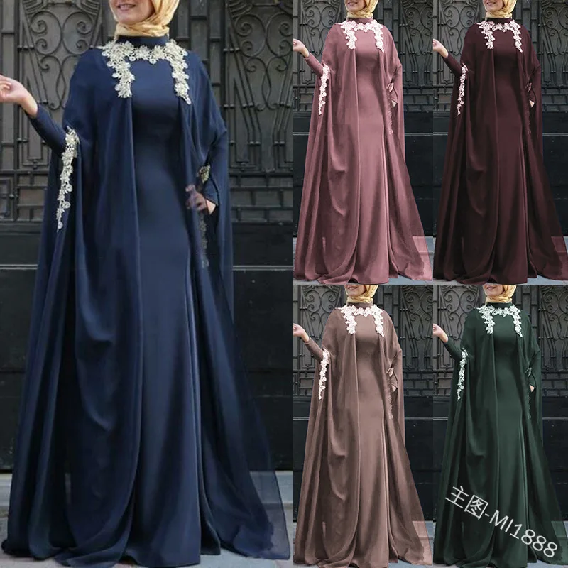 Muslim Women Abaya Dress kaftan Robe Cloak Arabic Turkey Dubai Dresses Ethnic Retro Style Islamic Clothing Large size 5XL | Тематическая