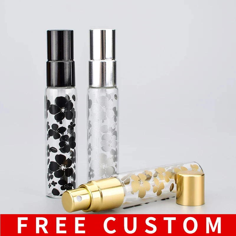 Wholesale 100pieces/lot 10ml Printing Perfume Bottle Spray Travel