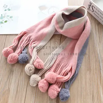 

Children Accessories Boys Girls Children Scarf Neck Scarves O ring Shawl scarf white