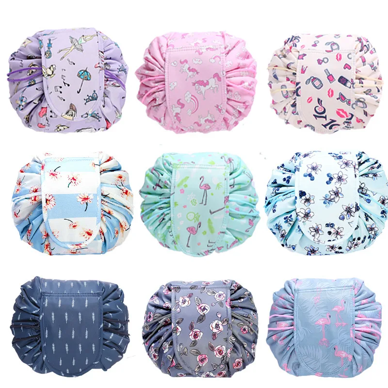 

Large-capacity Drawstring Travel Cosmetic Bag Makeup Bags Storage Bag Magic Pouch Toiletry Beauty Kit Box Wash Bag Organizer
