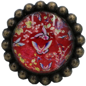 

Tea Room Flower Room Drawer Locker Single Hole Handle, Retro Traditional Old Room Crystal Wardrobe Pull, Dragon and Phoenix Knob