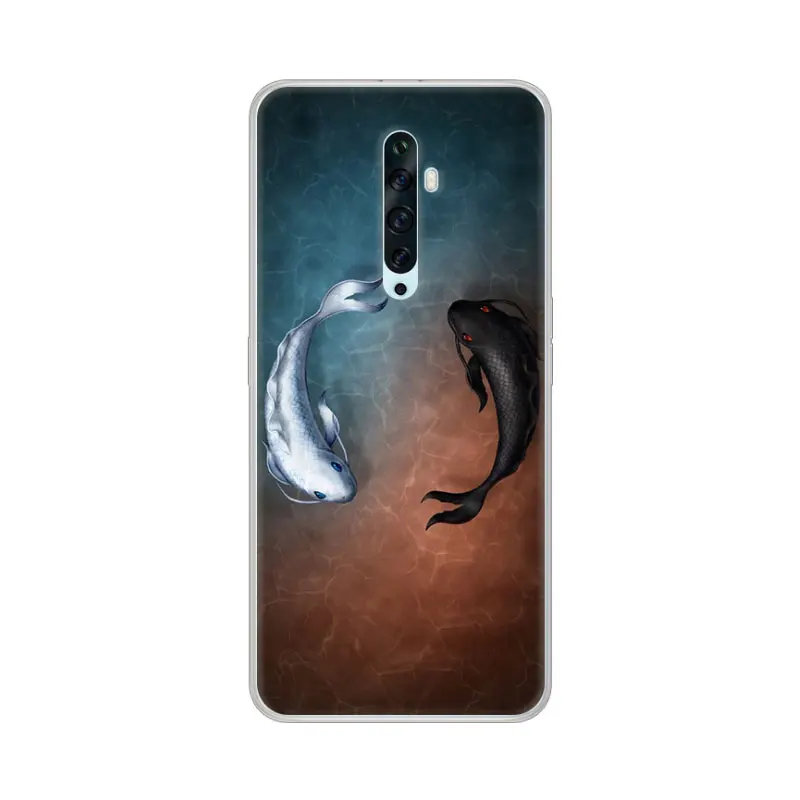 Силиконовый чехол Для OPPO Reno 2Z Чехол Силиконовый ТПУ Мягкий Чехол для Телефона OPPO Reno 2Z чехол с изображением волка и цветка для OPPO Reno2 Z Reno2Z 2 Z чехлы - Цвет: 23