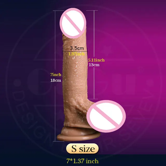 GaGu Soft Penis Huge Big Dildo Realistic No Vibrator Suction Cup Sex Toys for Woman Lesbian