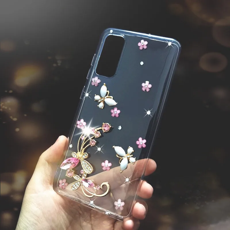 MI 10T Pro 5g чехол для Xiaomi POCO X3 NFC Mi 10 Ультра 9 до лет Lite 9T Чехол Redmi Note 9S 8 7 K20 9A 9C Bling