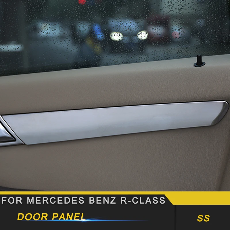 

For Mercedes Benz R-Class 2014-2017 Car Door Gate Handle Decoration Chrome Cover Trim Frame Sticker Interior Accessory