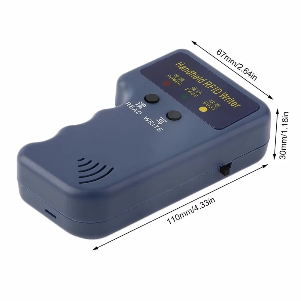 Ручной 125 кГц RFID ID карта копир писатель Дубликатор Программист считыватель матч записываемый EM4305 ID Брелоки метки карты Ключевые карты