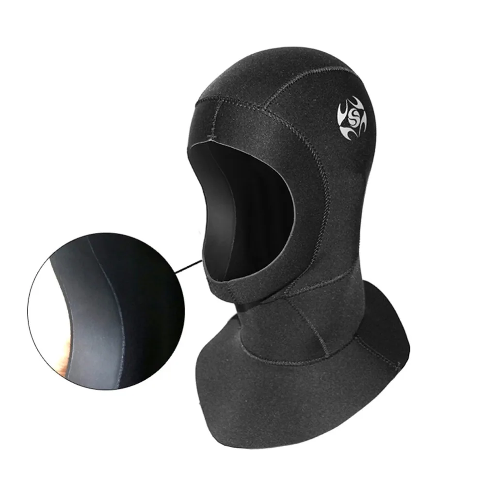 3mm Diving Cap Neoprene Headgear Scuba Diving Snorkeling Neck Hat