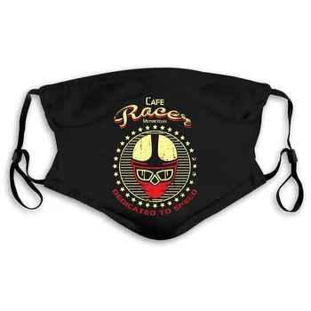 

Cafe Racer Dedicated To Speed - Direct From Stockist New Funny New Unisex Funny Loose Mask women kid's PM2.5