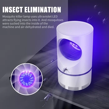 

5W LED Mosquito Killer Lamp Electronic Pest Insect Bug Zapper USB Powered Non Toxic Fly Pest Mosquito Trap Lamp For Home Bedroom