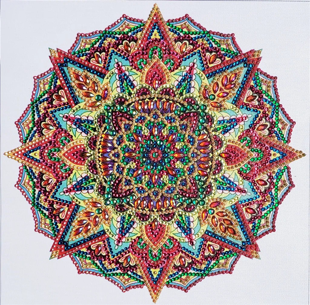 Zooya Алмазная вышивка 5D Diy алмазная живопись цветы наборы для вышивки крестиком полная квадратная круглая Алмазная мозаика Мандала Новинка CD017 - Цвет: CD017-4