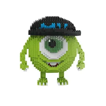 

Small particles mini Mini toy with 8801 big Eye toy puzzle Monster College series