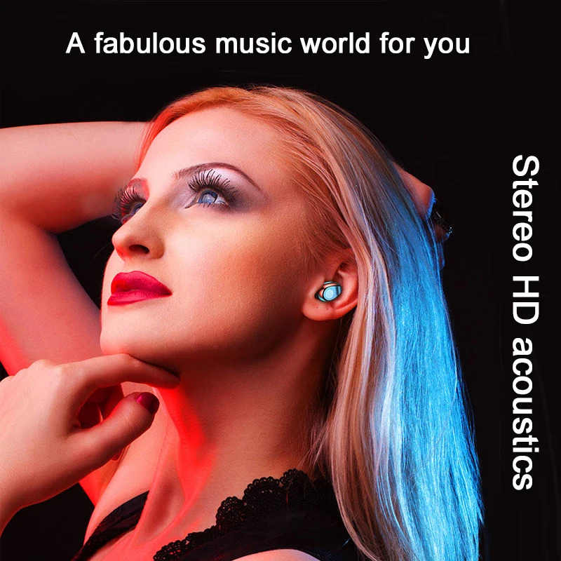 TRER TWS 5 0 Wireless Bluetooth Earphone 3500 mah Charging Case Touch Control in Ear Headset auriculares LED Display Earbuds