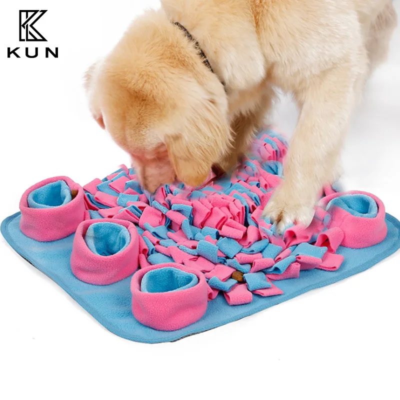 

Dog and cat sniff mat pet sniff carpet mat consumes energy slow food bowl training dog practice sniffing blanket Pet Supplies