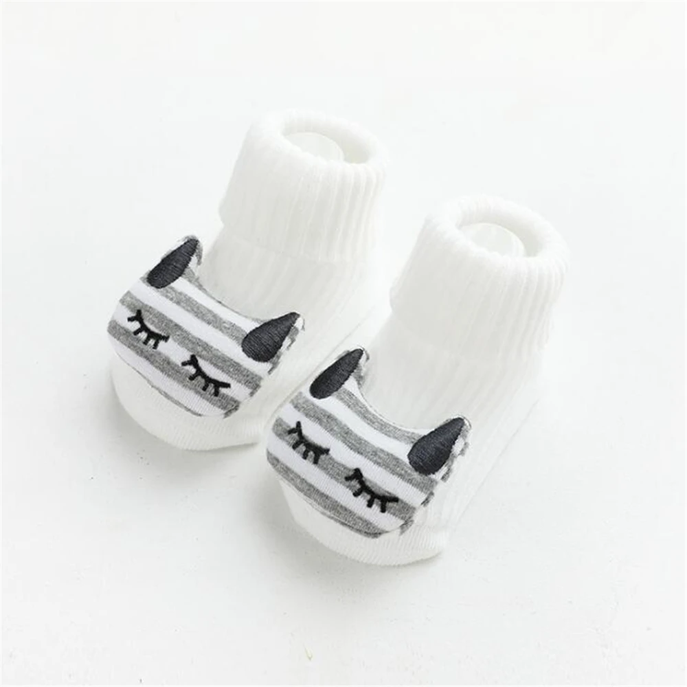 Cute Animal Baby Socks Cotton Breathable Warm Floor Socks for Newborn Toddler Anti-slip Winter Cartoon Baby Foot Socks Shoes