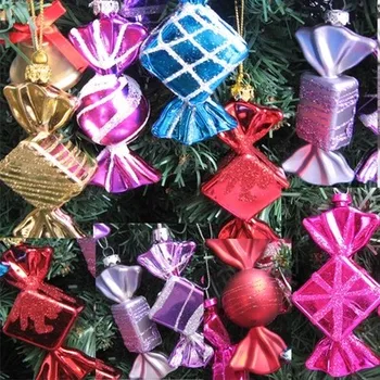 

Christmas decoration pendant tree candy kindergarten window colored decorative candy 10cm